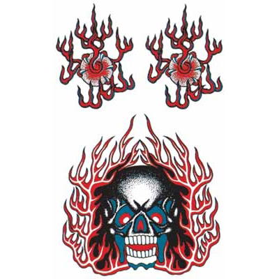 タトゥーシール ドクロ(タトゥー・刺青シール)